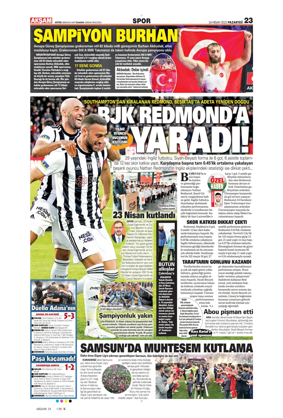 "Buruk bayram" | Sporun manşetleri (24 Nisan 2023) - 2