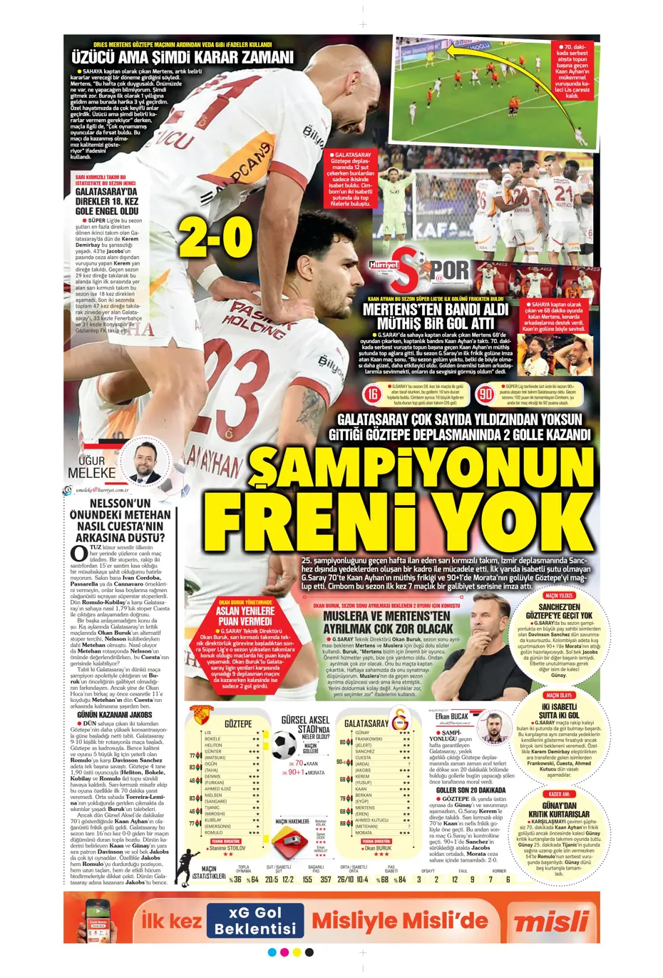 "Kap kupayı, tak yıldızı" | Sporun manşetleri - 18