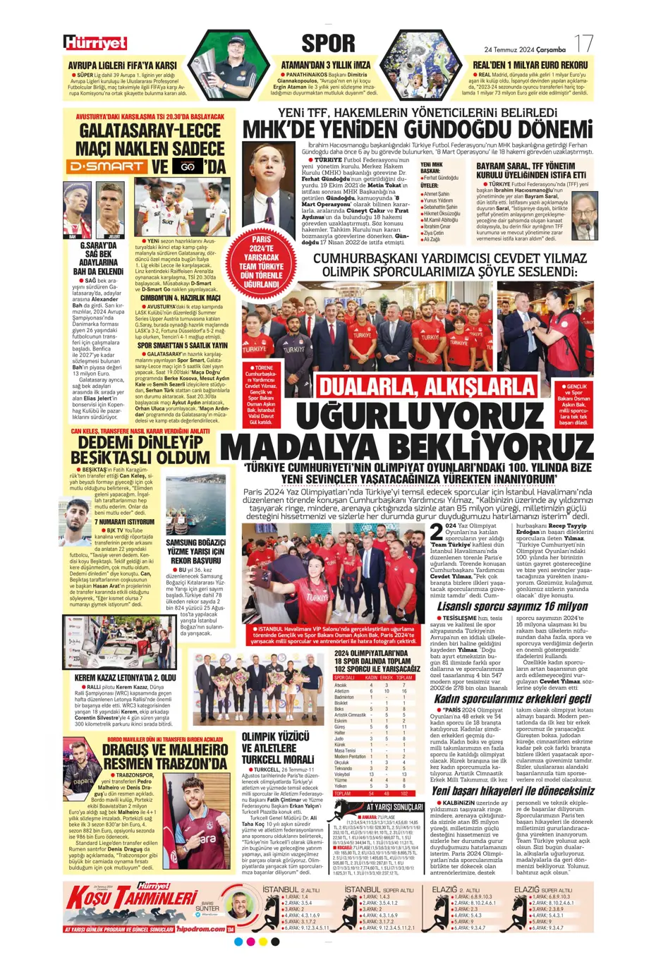 "Bu Fener'e dikkat edin" | Sporun manşetleri (24 Temmuz 2024) - 18 "Bu Fener'e dikkat edin" | Sporun manşetleri (24 Temmuz 2024) - 18