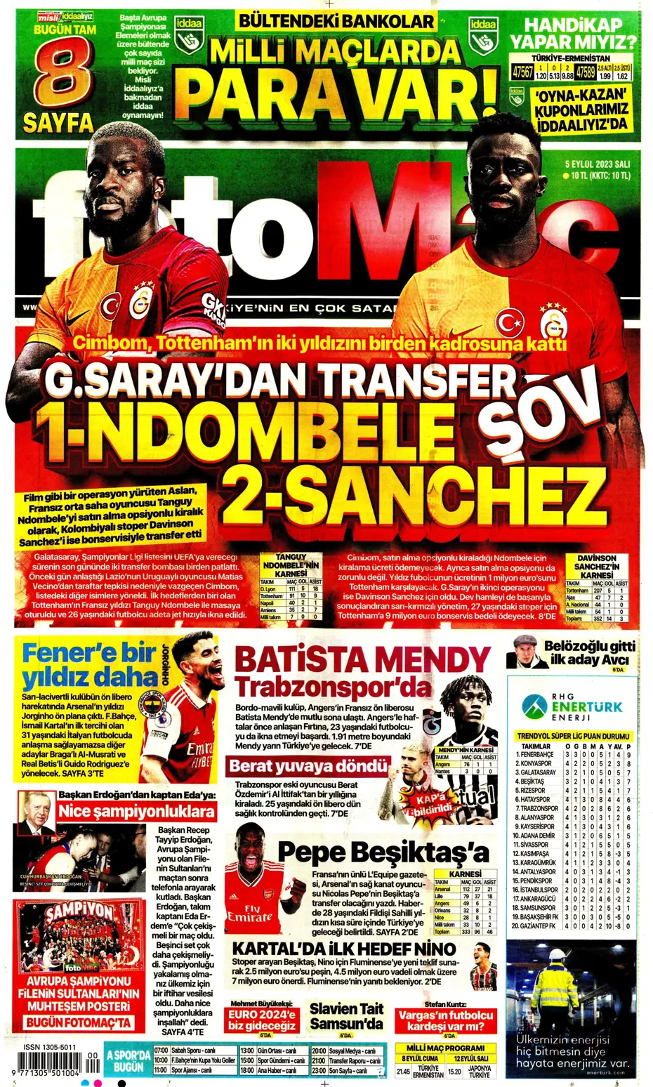 "Aslan'dan çifte bomba" | Sporun Manşetleri - 7 "Aslan'dan çifte bomba" | Sporun Manşetleri - 7