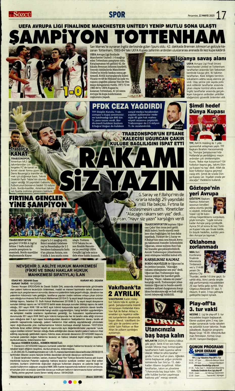 "Aslan Cherki'ye gidiyor" | Sporun manşetleri - 20