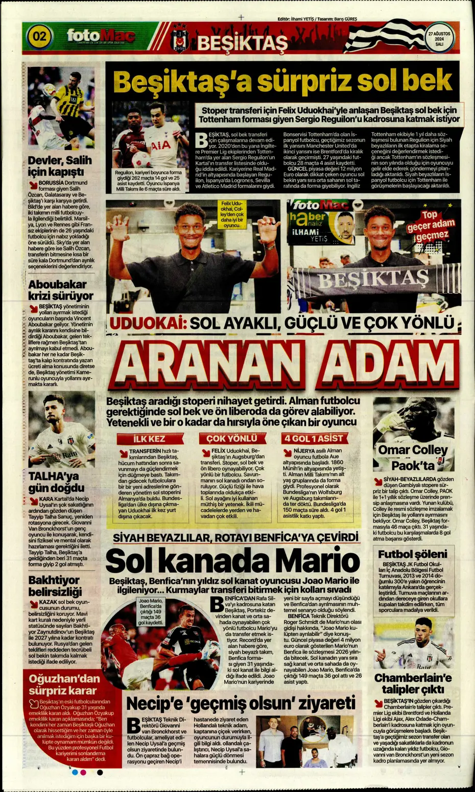 "Şok eden Ferdi Kadıoğlu gerçeği" | Sporun manşetleri - 12
