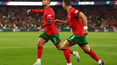 Portekiz'in yıldızı Ronaldo galibiyeti getirdi