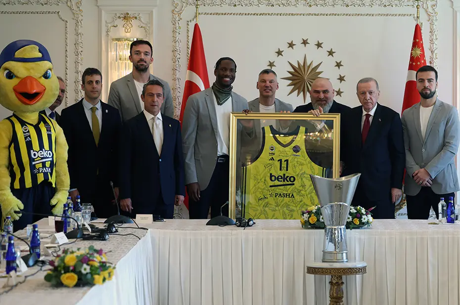 Cumhurbaşkanı Erdoğan, Fenerbahçe Beko'yu kabul etti - 4