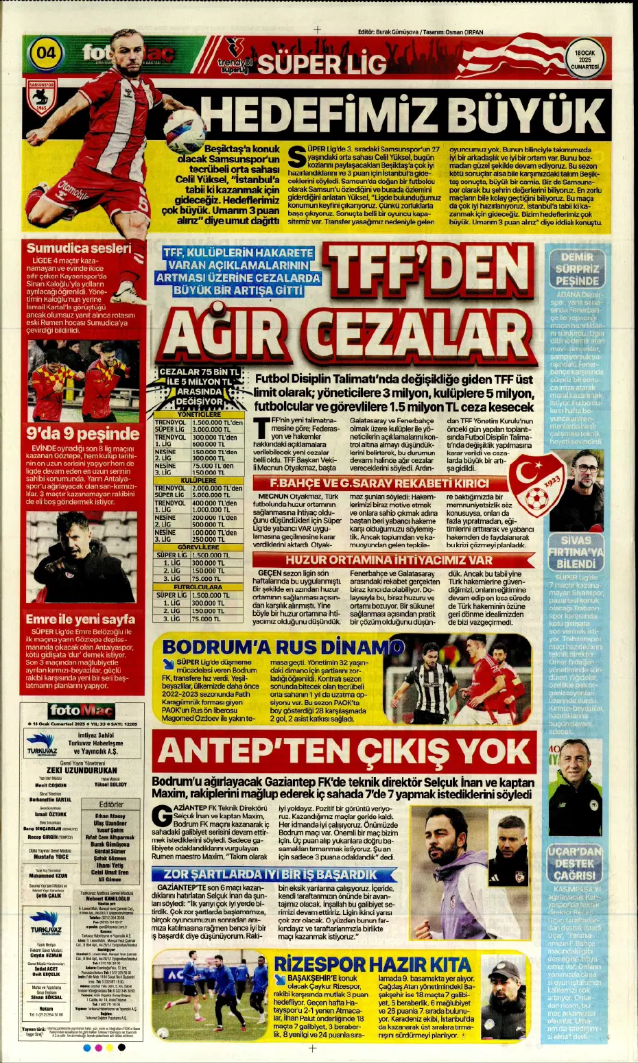 "Diego Carlos'u F.Bahçe kaptı!" | Sporun manşetleri (18 Ocak 2025) - 9 "Diego Carlos'u F.Bahçe kaptı!" | Sporun manşetleri (18 Ocak 2025) - 9