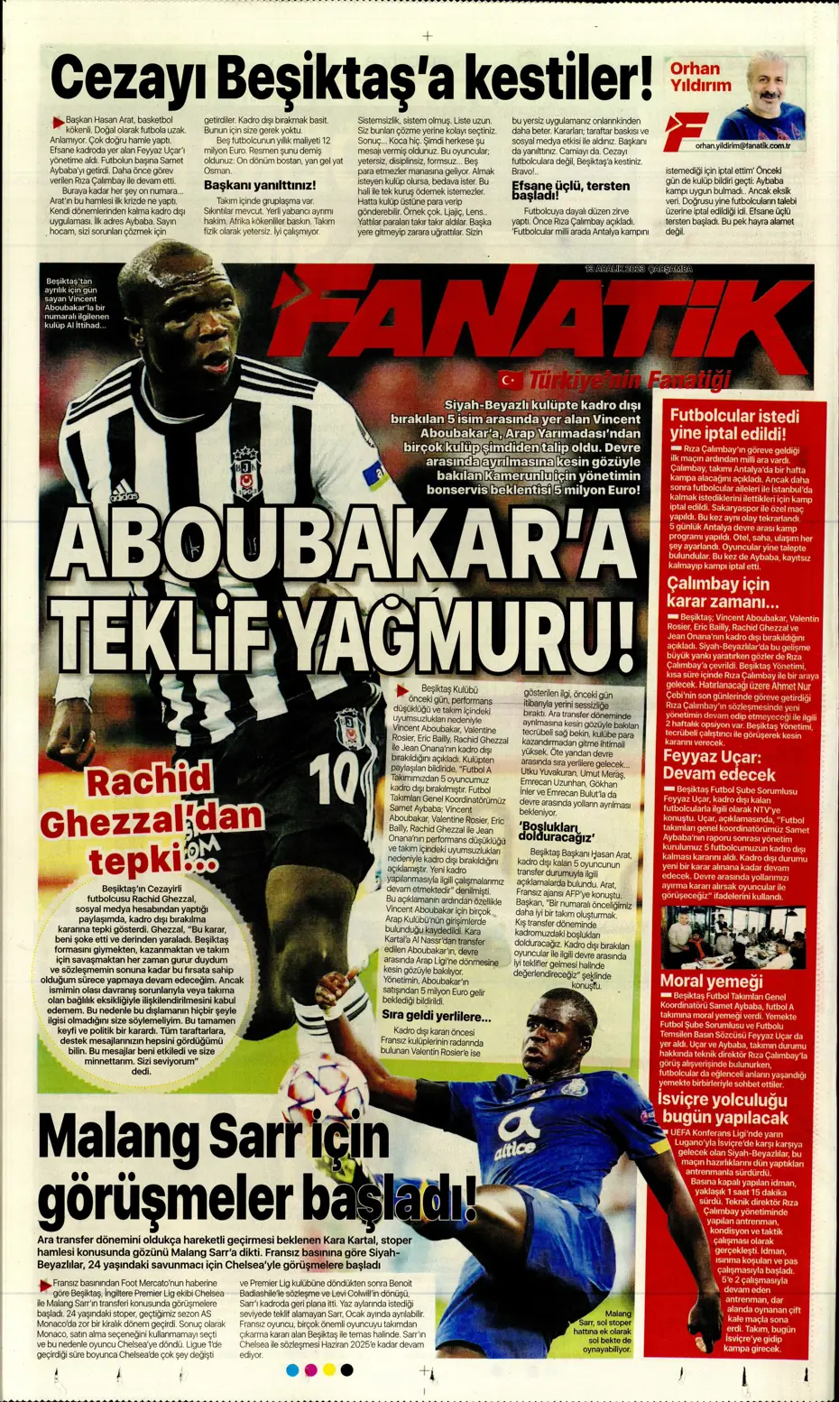 "Aslan'ın yeni yeri Avrupa Ligi" | Sporun manşetleri (13 Aralık 2023) - 8