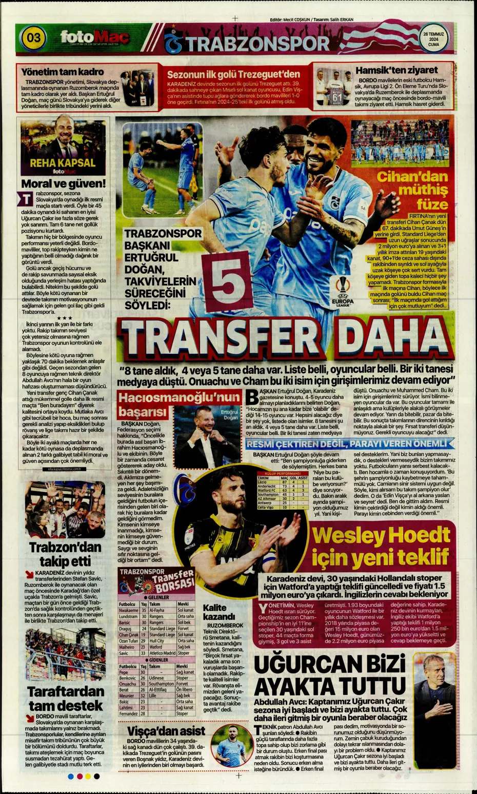 "Anderson Talisca savaşı" | Sporun manşetleri - 12