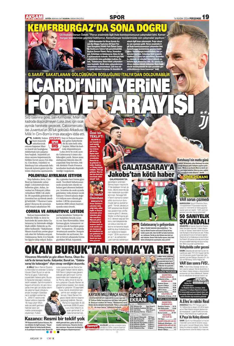 "Talisca'dan yeşil ışık" | Sporun manşetleri (14 Kasım 2024) - 1 "Talisca'dan yeşil ışık" | Sporun manşetleri (14 Kasım 2024) - 1
