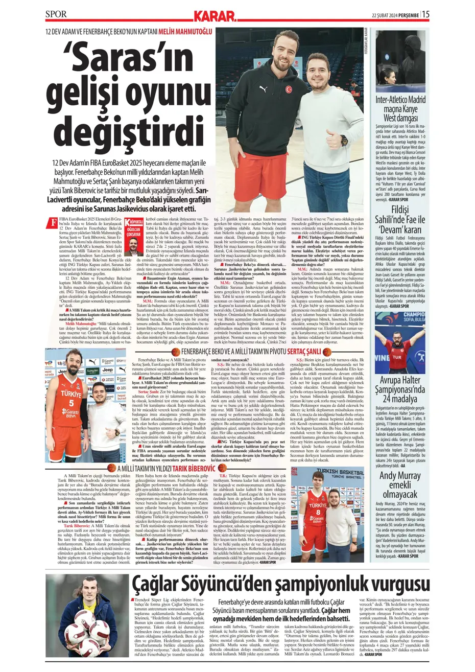 "Fenerbahçe Alex'in peşinde" | Sporun manşetleri (22 Şubat 2024) - 21 "Fenerbahçe Alex'in peşinde" | Sporun manşetleri (22 Şubat 2024) - 21