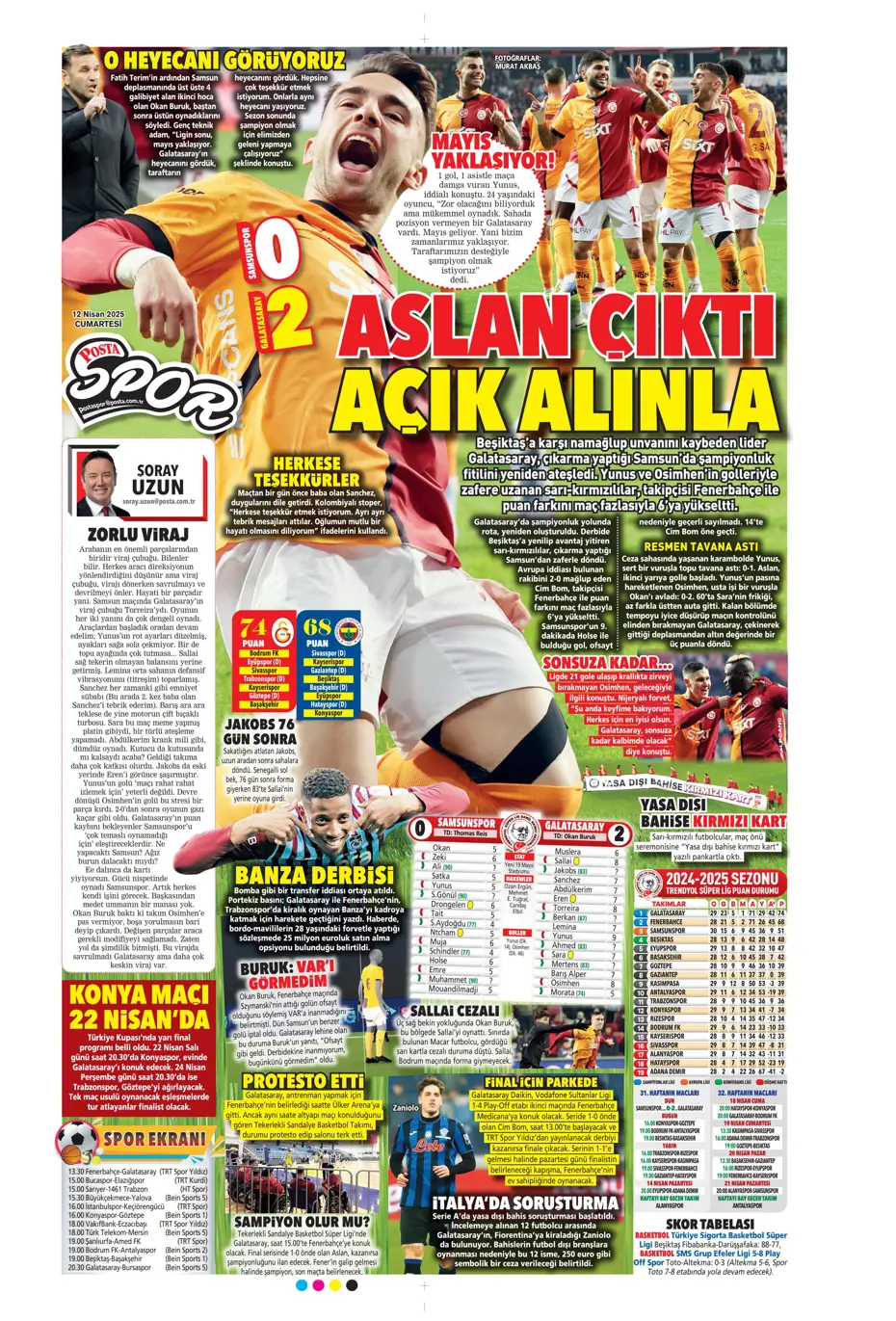 "Türk futbolunun utanç tablosu" | Sporun manşetleri - 28