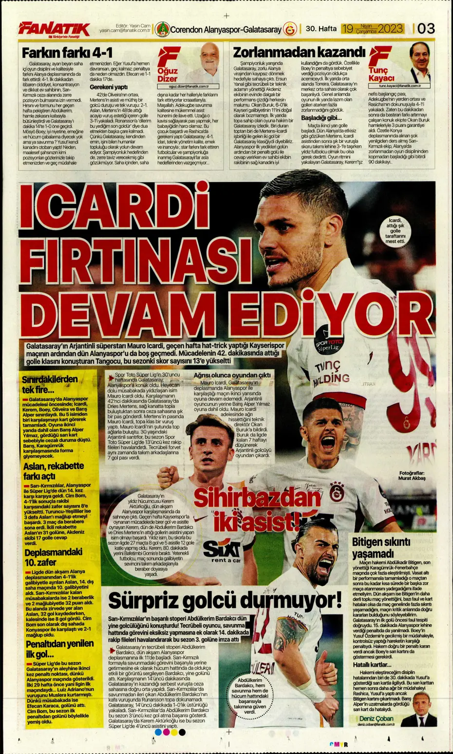"Galatasaray'ın şov gecesi" | Sporun Manşetleri - 4 "Galatasaray'ın şov gecesi" | Sporun Manşetleri - 4