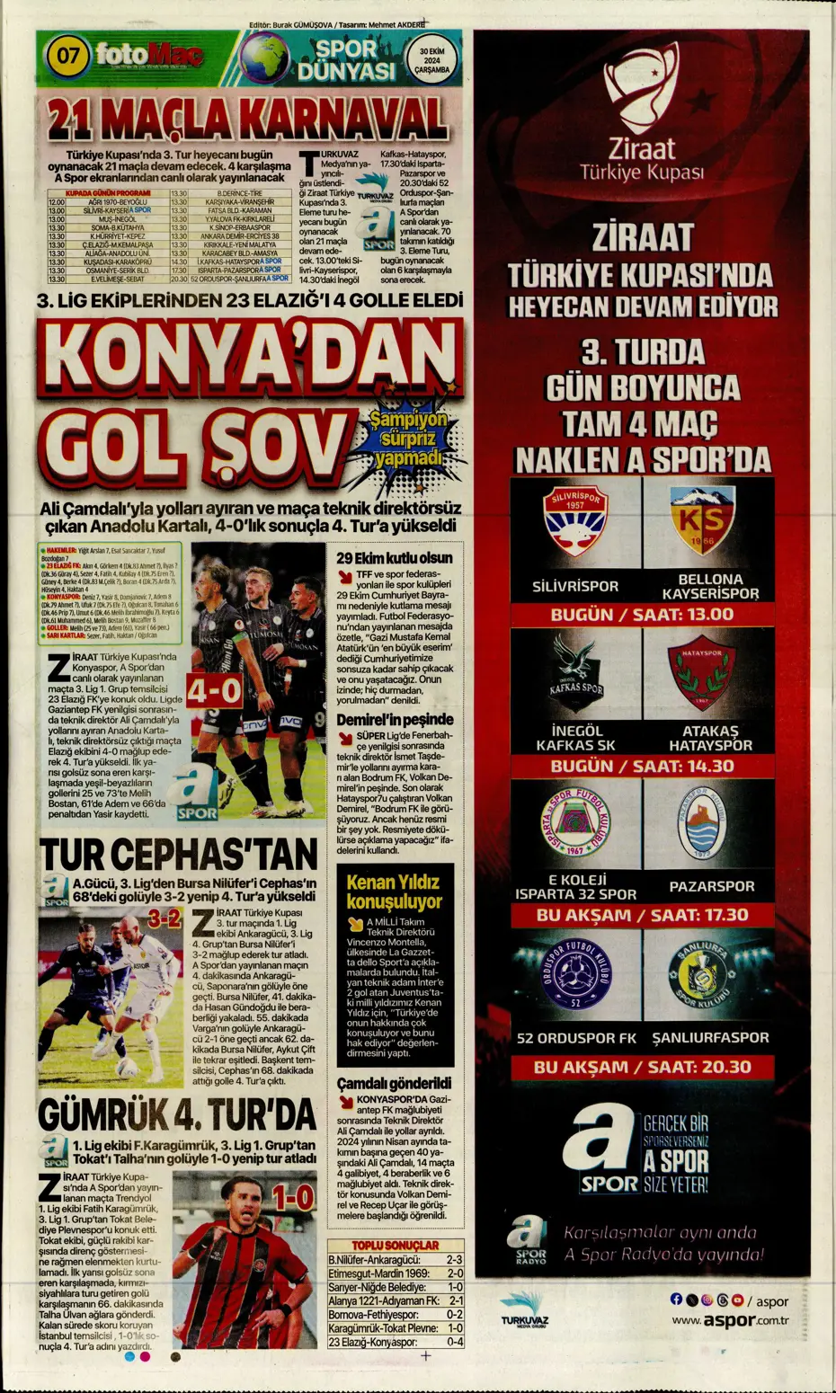 "Anderson Talisca atağı" | Sporun manşetleri - 14