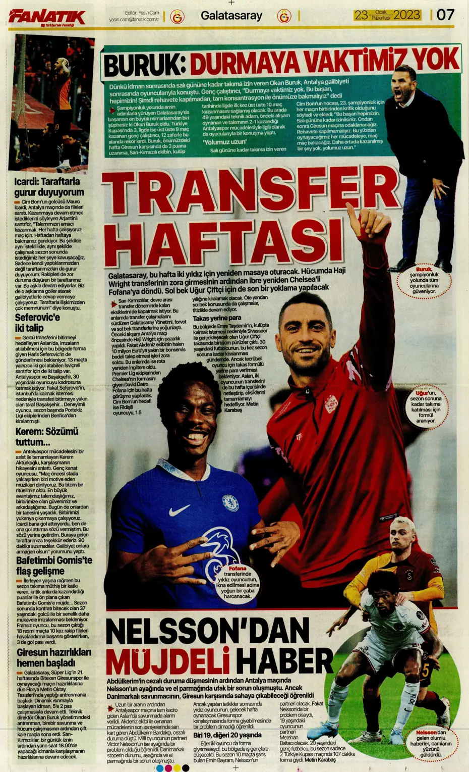Sporun manşetleri (23 Ocak 2023) - 10