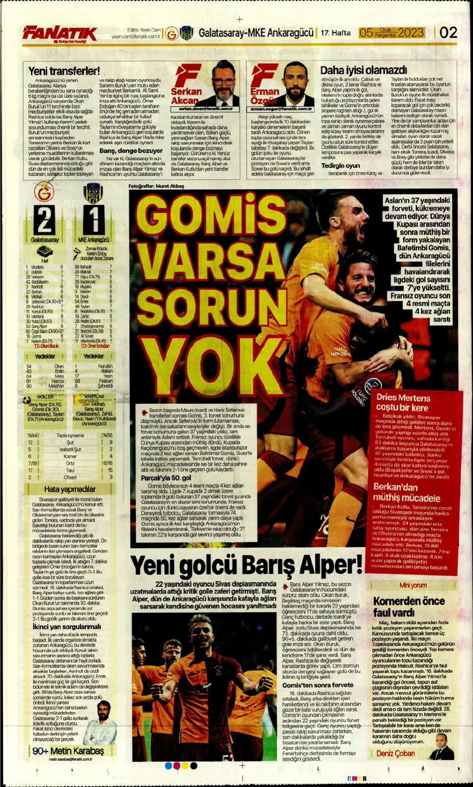 Sporun Manşetleri (5 Ocak 2023) - 3