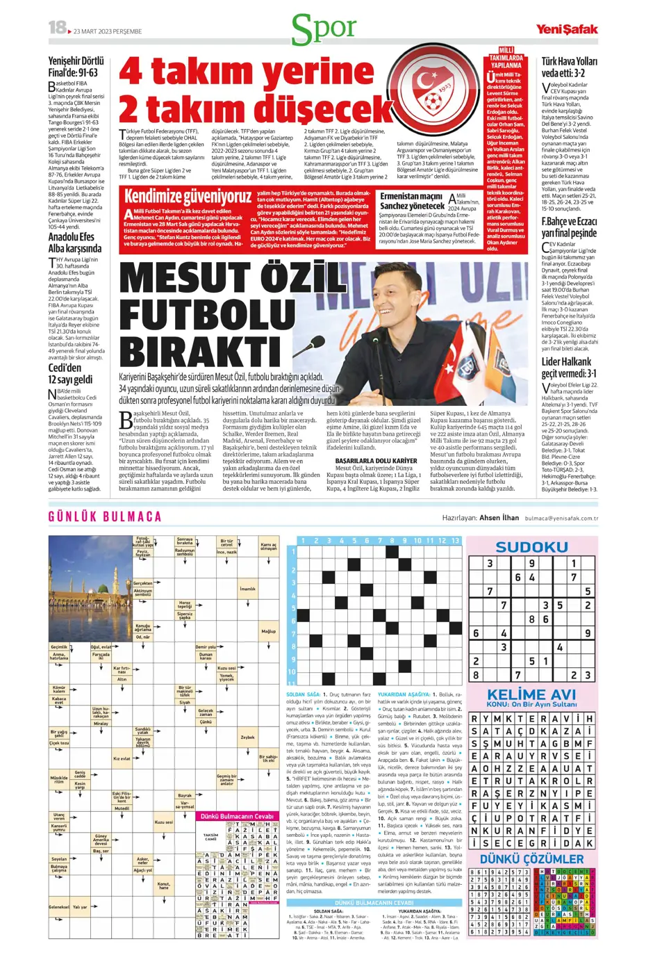 "Jesus'un derbi motivasyonu" - Gazete manşetleri (23 Mart 2023) - 34