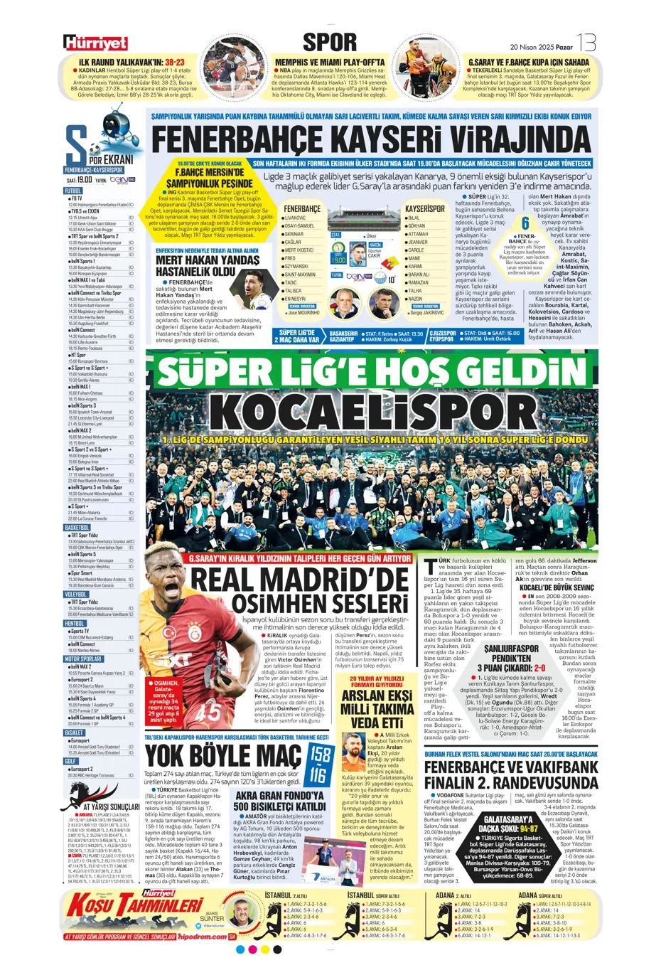 "Oğuz Aydın için geldiler" | Sporun manşetleri - 16