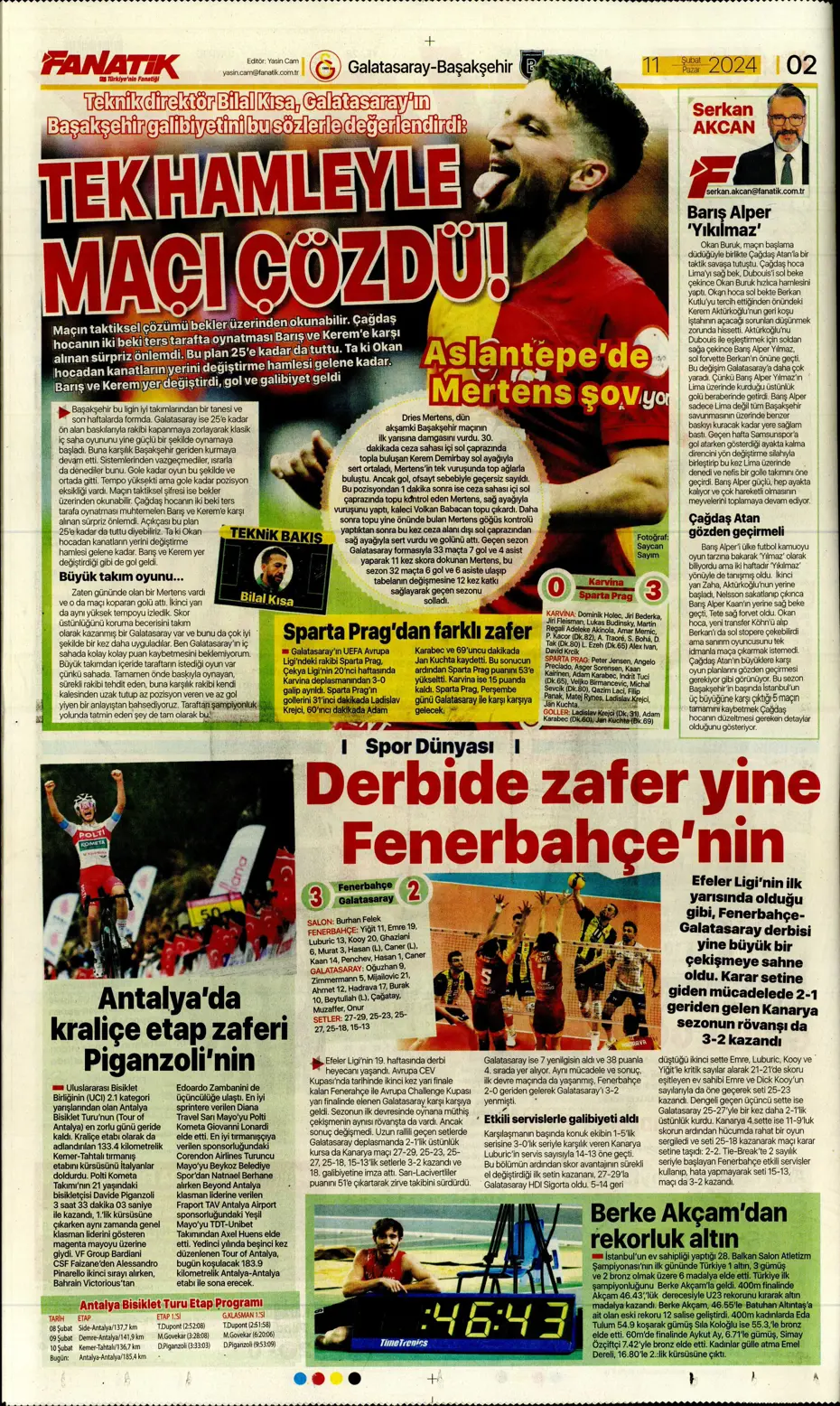 "30 saniyesi 7 milyon dolar" | Sporun manşetleri (11 Şubat 2024) - 5
