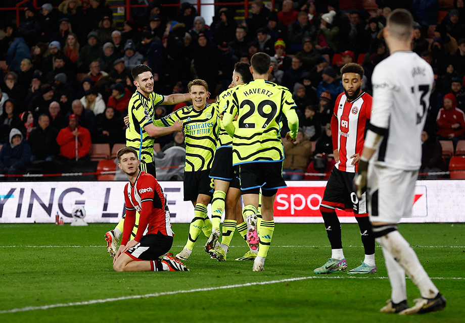 Arsenal ilk yarısında 5 attığı maçta gol oldu yağdı