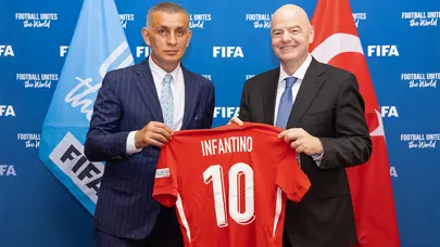İbrahim Hacıosmanoğlu ve Gianni Infantino bir araya geldi