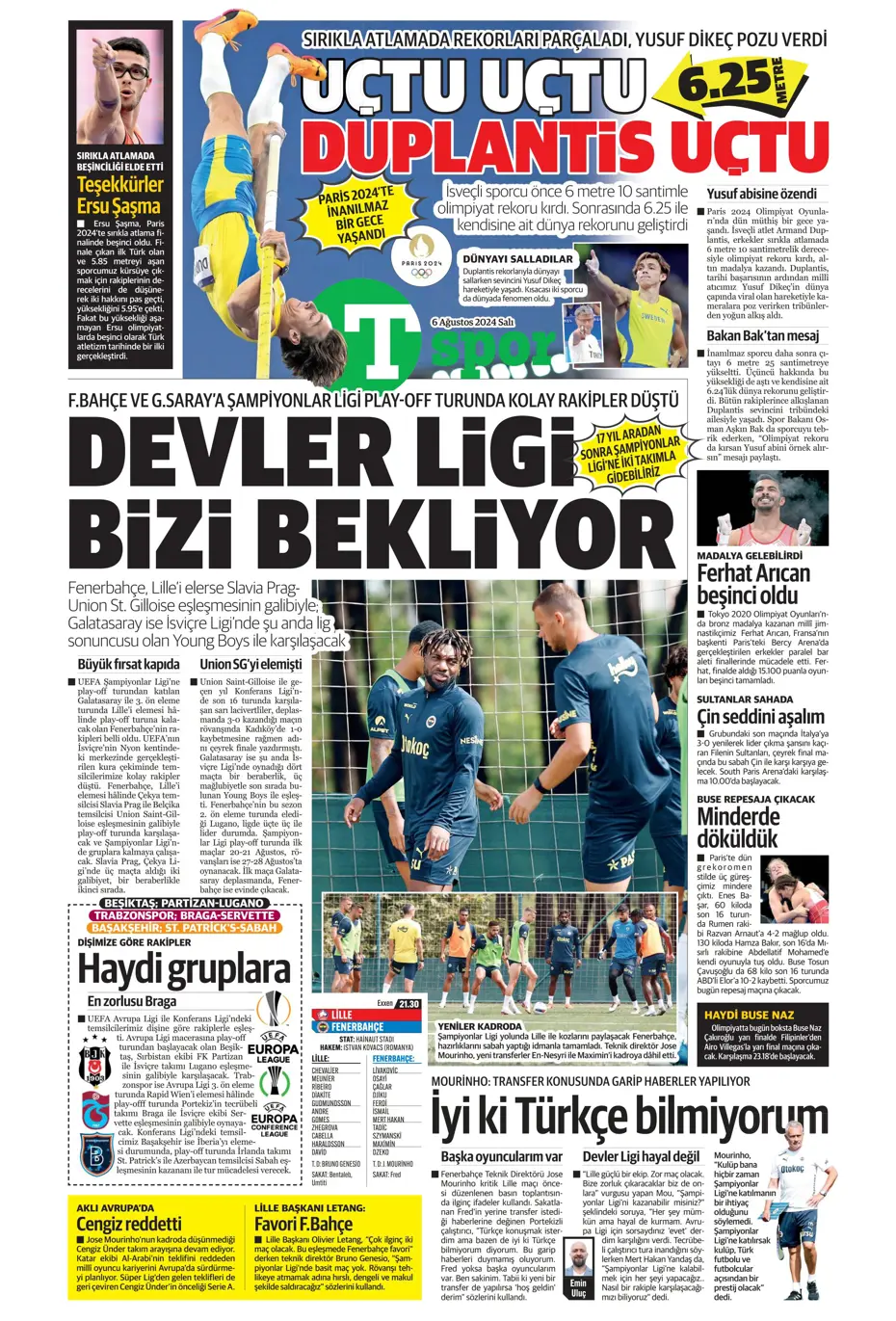 "Kartal'dan Cengiz sürprizi" | Sporun manşetleri (6 Ağustos 2024) - 28 "Kartal'dan Cengiz sürprizi" | Sporun manşetleri (6 Ağustos 2024) - 28