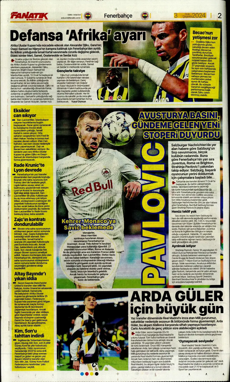 "Kartal'da Gabigol sürprizi" | Sporun manşetleri (3 Ocak 2024) - 5