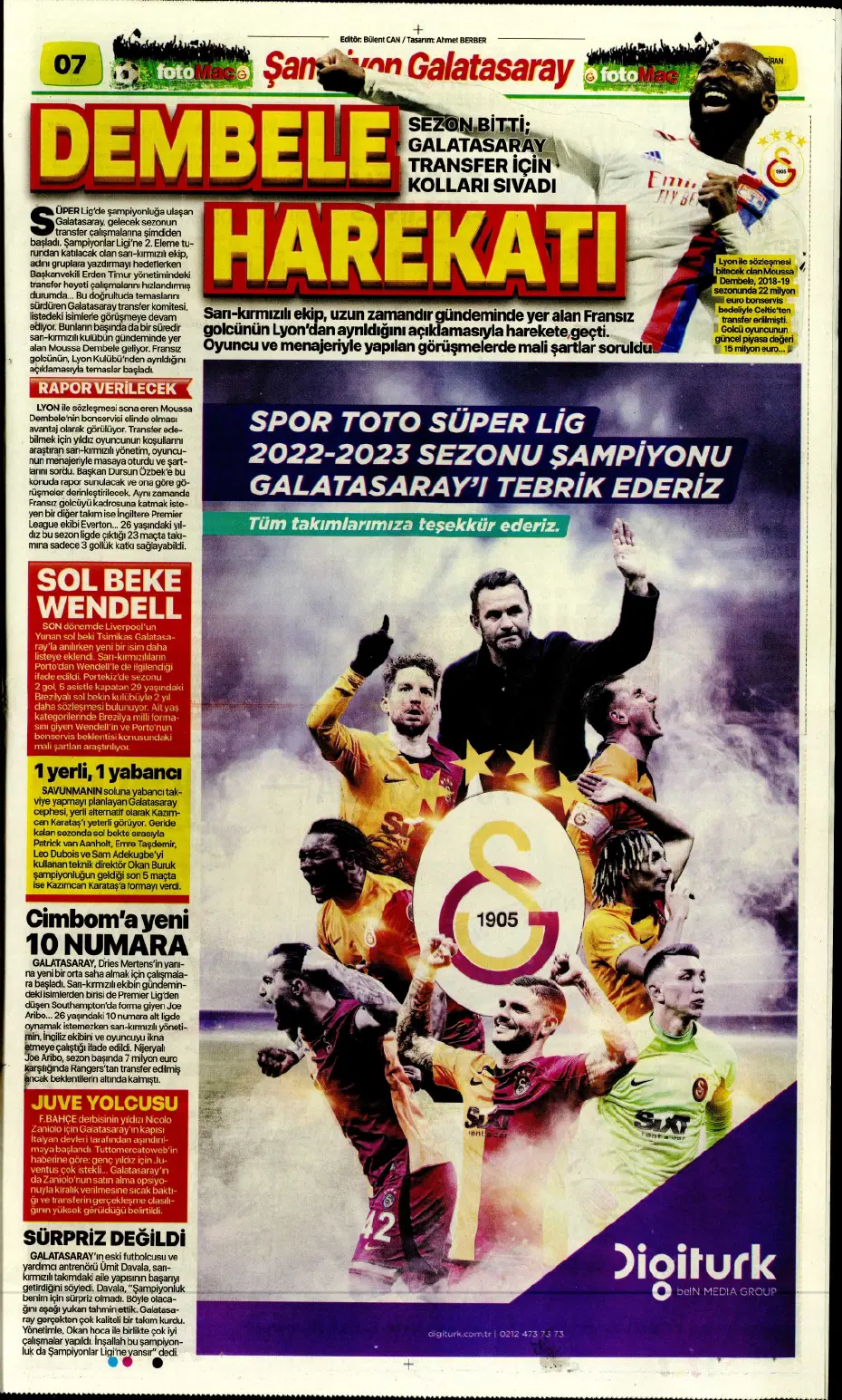 "Dembele hamlesi" | Sporun Manşetleri - 10 "Dembele hamlesi" | Sporun Manşetleri - 10