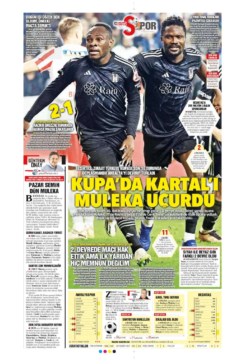 "Icardi &amp; Dzeko'yu geçti" | Sporun manşetleri (9 Şubat 2024) - 13