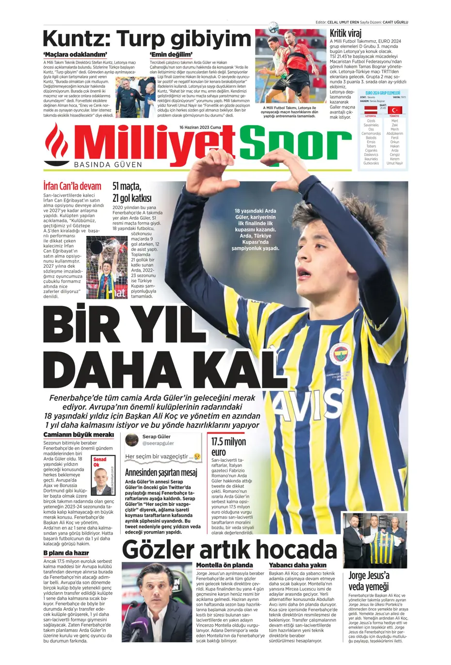 "Dzeko çok yakın" Sporun manşetleri (16 Haziran 2023) - 14 "Dzeko çok yakın" Sporun manşetleri (16 Haziran 2023) - 14