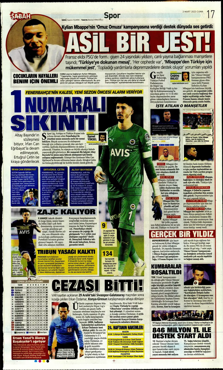 "Aslan'dan Liverpool çıkarması" - Sporun manşetleri - 26 "Aslan'dan Liverpool çıkarması" - Sporun manşetleri - 26