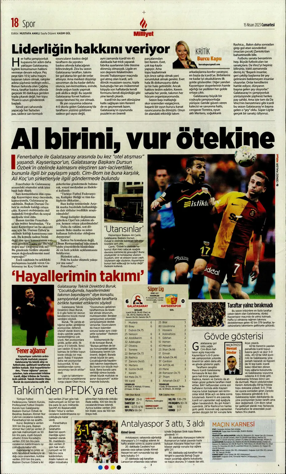 "Ada'dan Kartal'a müjde" | Sporun manşetleri (15 Nisan 2023) - 21 "Ada'dan Kartal'a müjde" | Sporun manşetleri (15 Nisan 2023) - 21