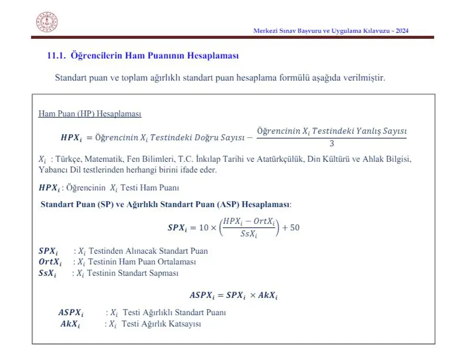 LGS puan hesaplama ekranı 2024 | MEB Liselere Geçiş Sınavı (LGS) puan hesaplama nasıl yapılır? - 4