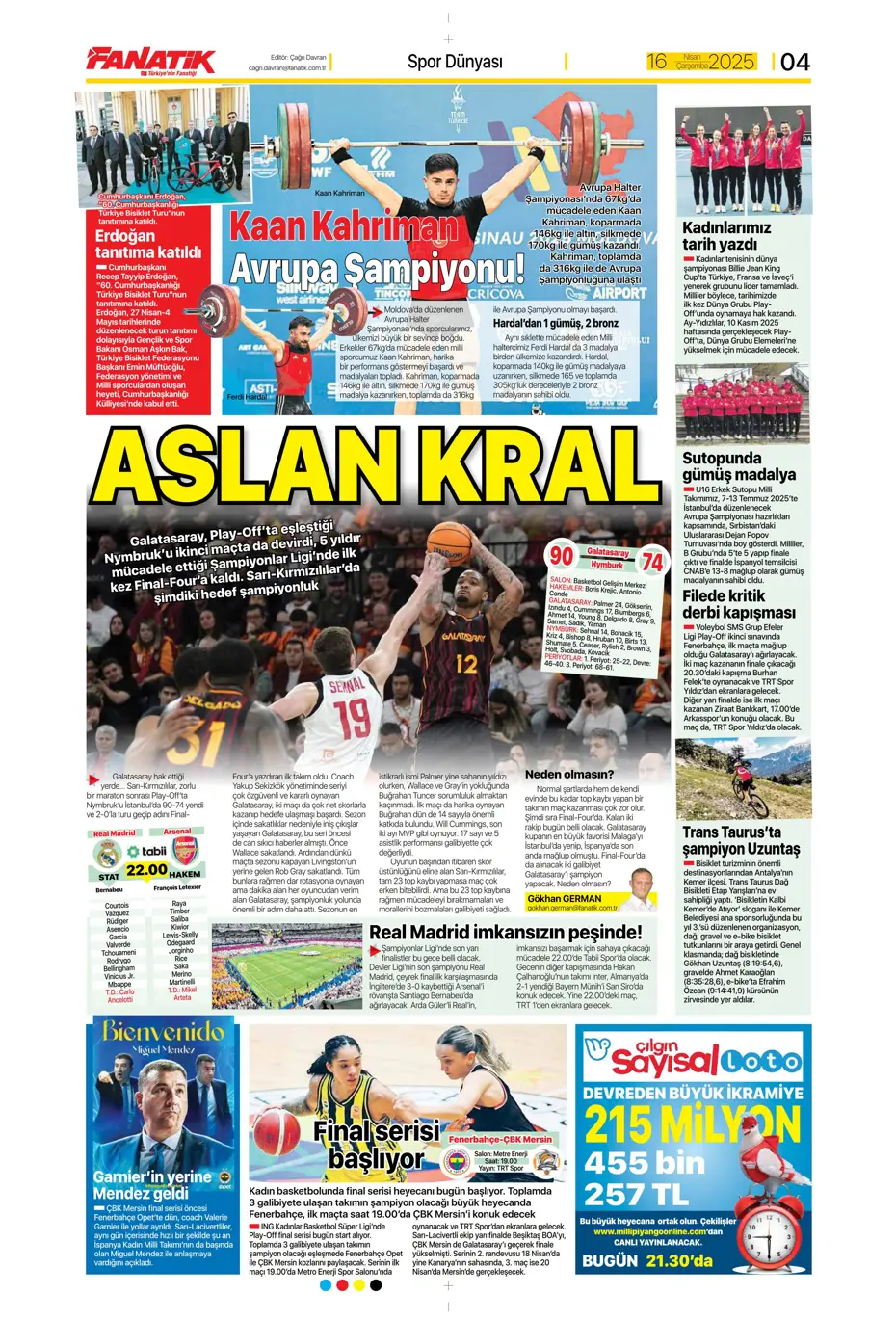 "Kim Min-Jae heyecanı" | Sporun manşetleri - 7