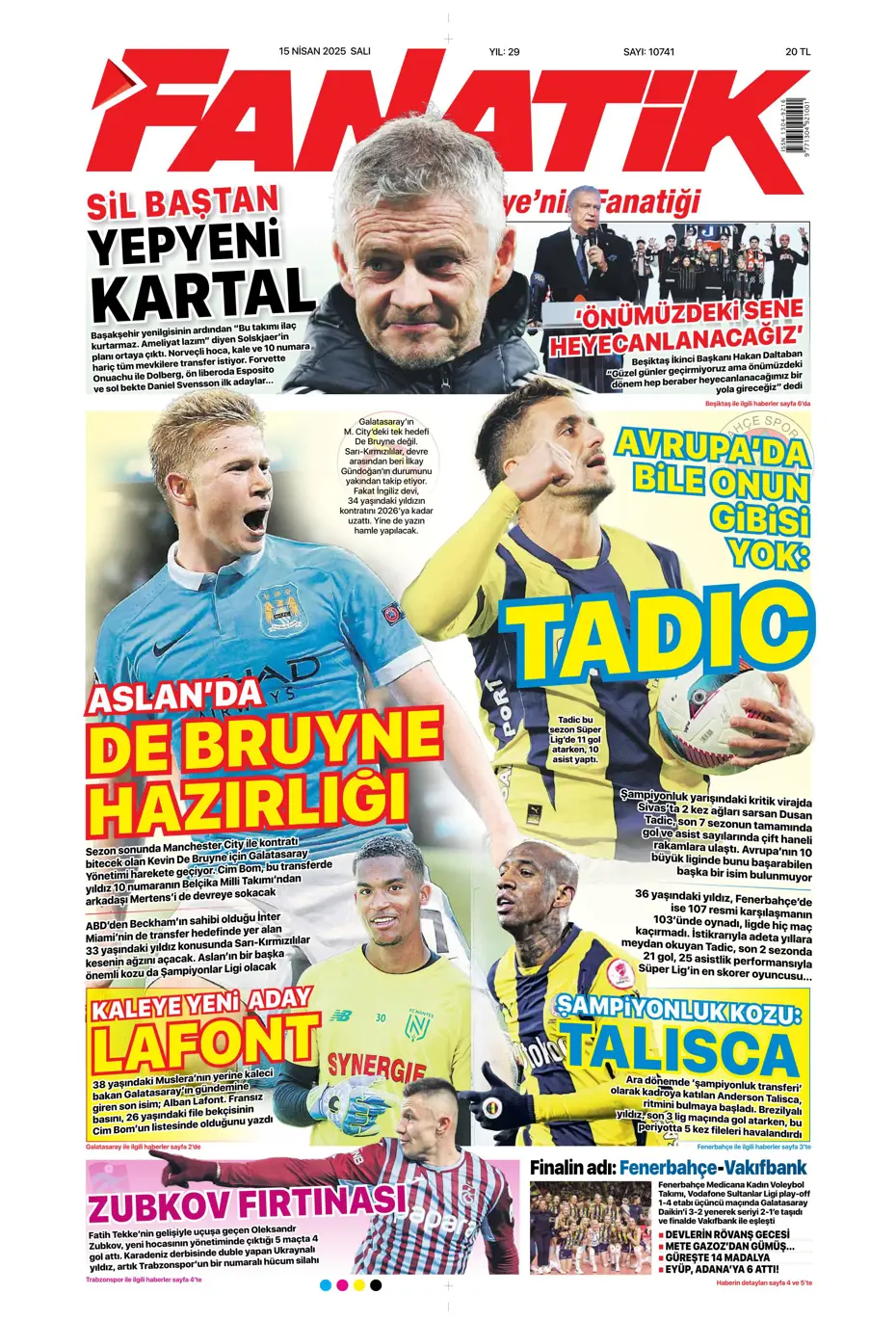"Aslan'da De Bruyne hazırlığı" | Sporun manşetleri - 4 "Aslan'da De Bruyne hazırlığı" | Sporun manşetleri - 4