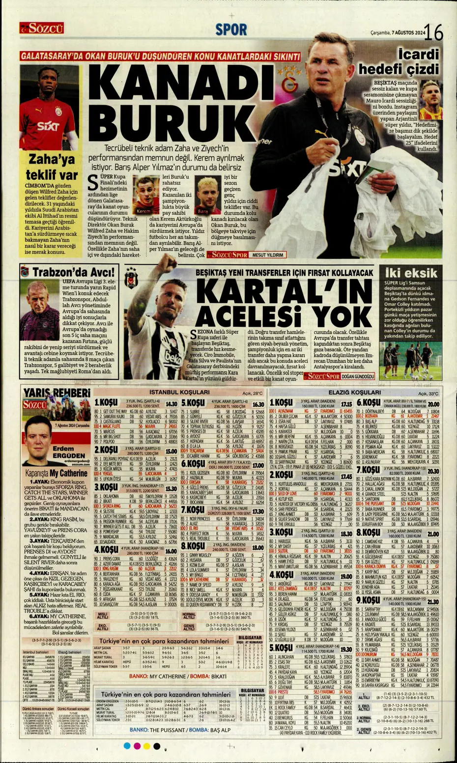 "12 milyon euroya Becao" | Sporun manşetleri - 28 "12 milyon euroya Becao" | Sporun manşetleri - 28