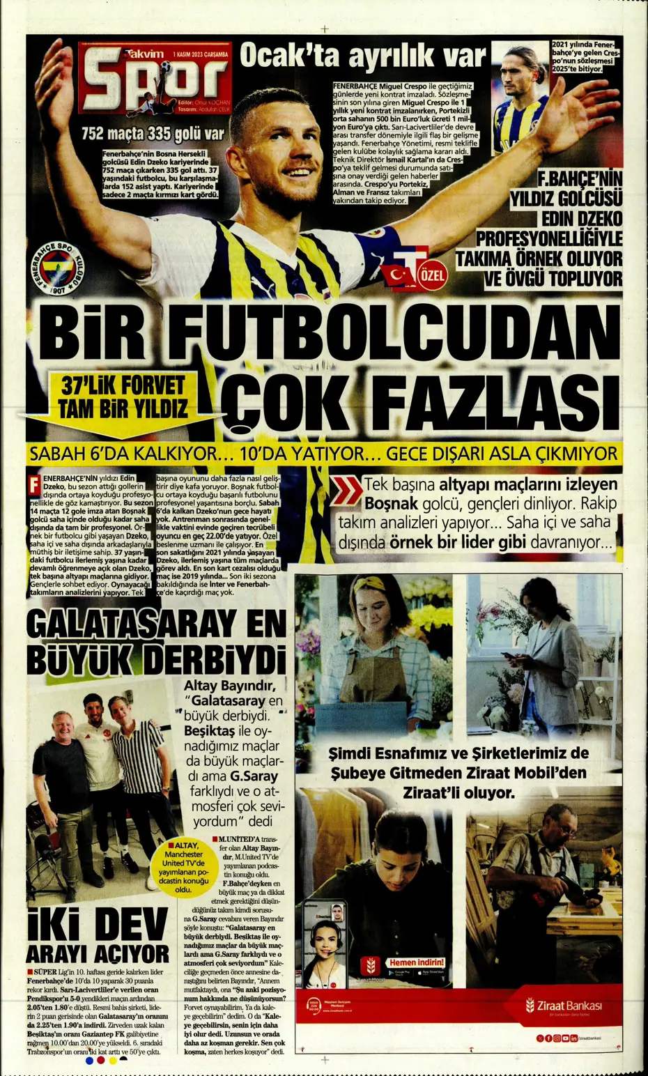 "Krunic Fenerbahçe'ye kaldı" | Sporun manşetleri (1 Kasım 2023) - 36