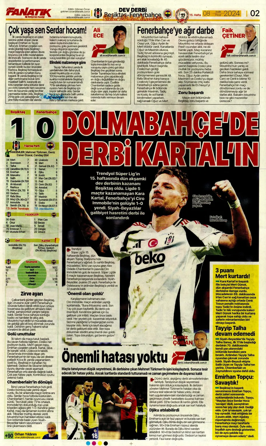 "Derbider Mourinho" | Sporun manşetleri - 3 "Derbider Mourinho" | Sporun manşetleri - 3
