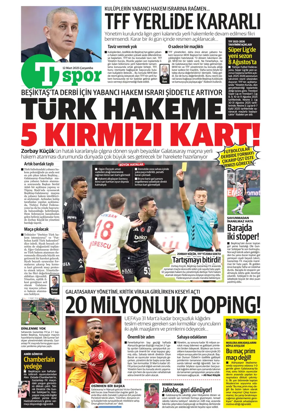 "Mourinho'nun Rangers stratejisi" | Sporun manşetleri - 30