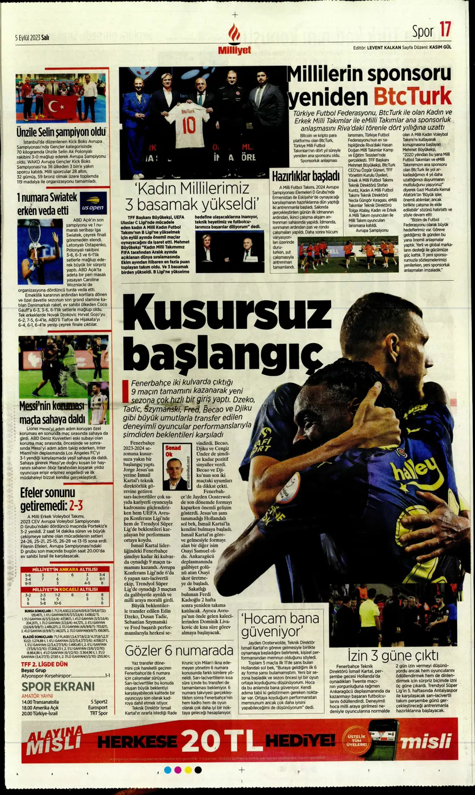 "Aslan'dan çifte bomba" | Sporun Manşetleri - 20 "Aslan'dan çifte bomba" | Sporun Manşetleri - 20