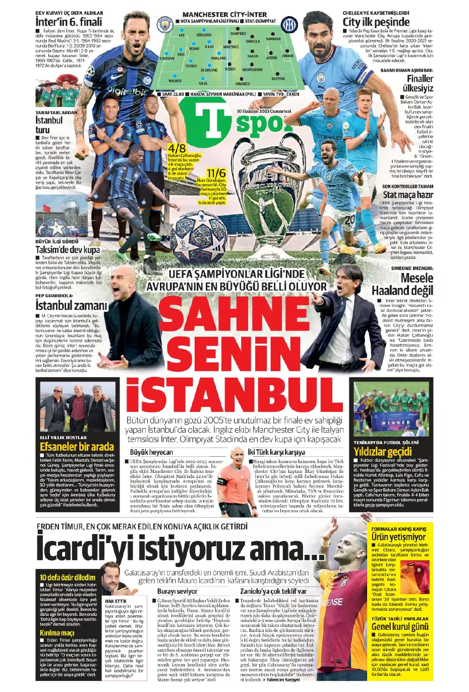 "Nelsson'un yerine Merih Demiral" | Sporun manşetleri (10 Haziran 2023) - 21