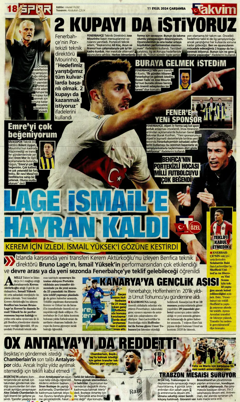 "Icardi müjdesi" | Sporun manşetleri (11 Eylül 2024) - 32 "Icardi müjdesi" | Sporun manşetleri (11 Eylül 2024) - 32