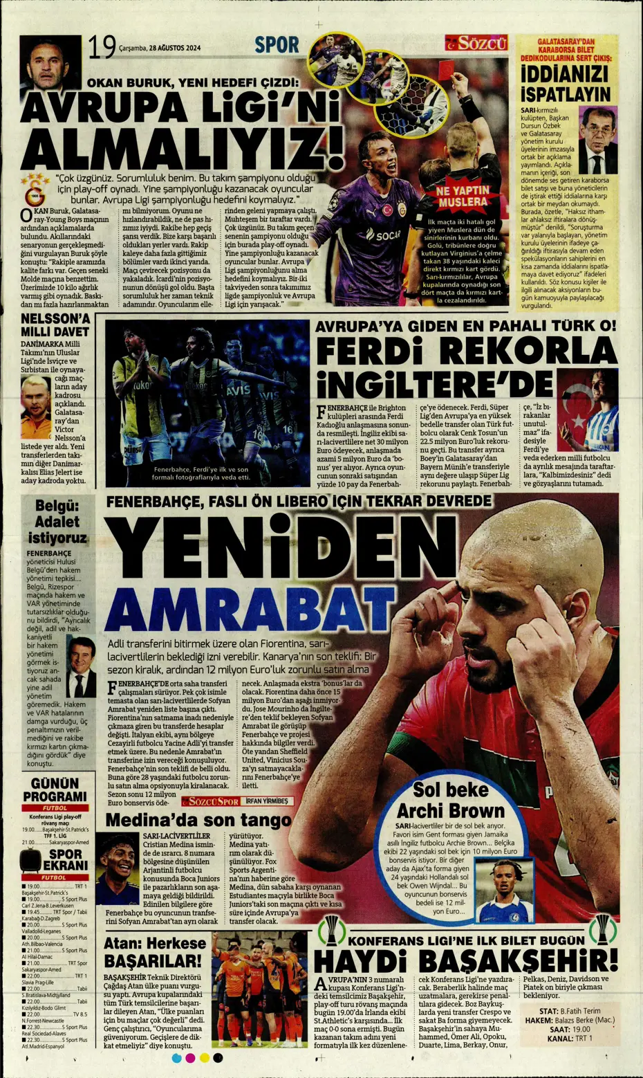 "Galatasaray'ın kabus gecesi" | Sporun manşetleri - 28