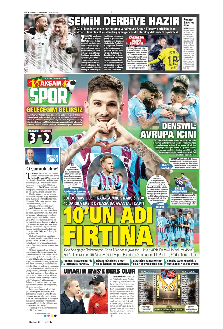 "Yeni sezona yeni Fenerbahçe" | Sporun manşetleri - 4