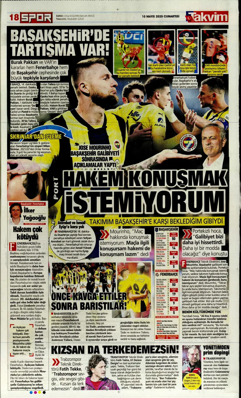 "Türkiye'de bir ilk oldu" | Sporun manşetleri (10 Mayıs 2025) - 22