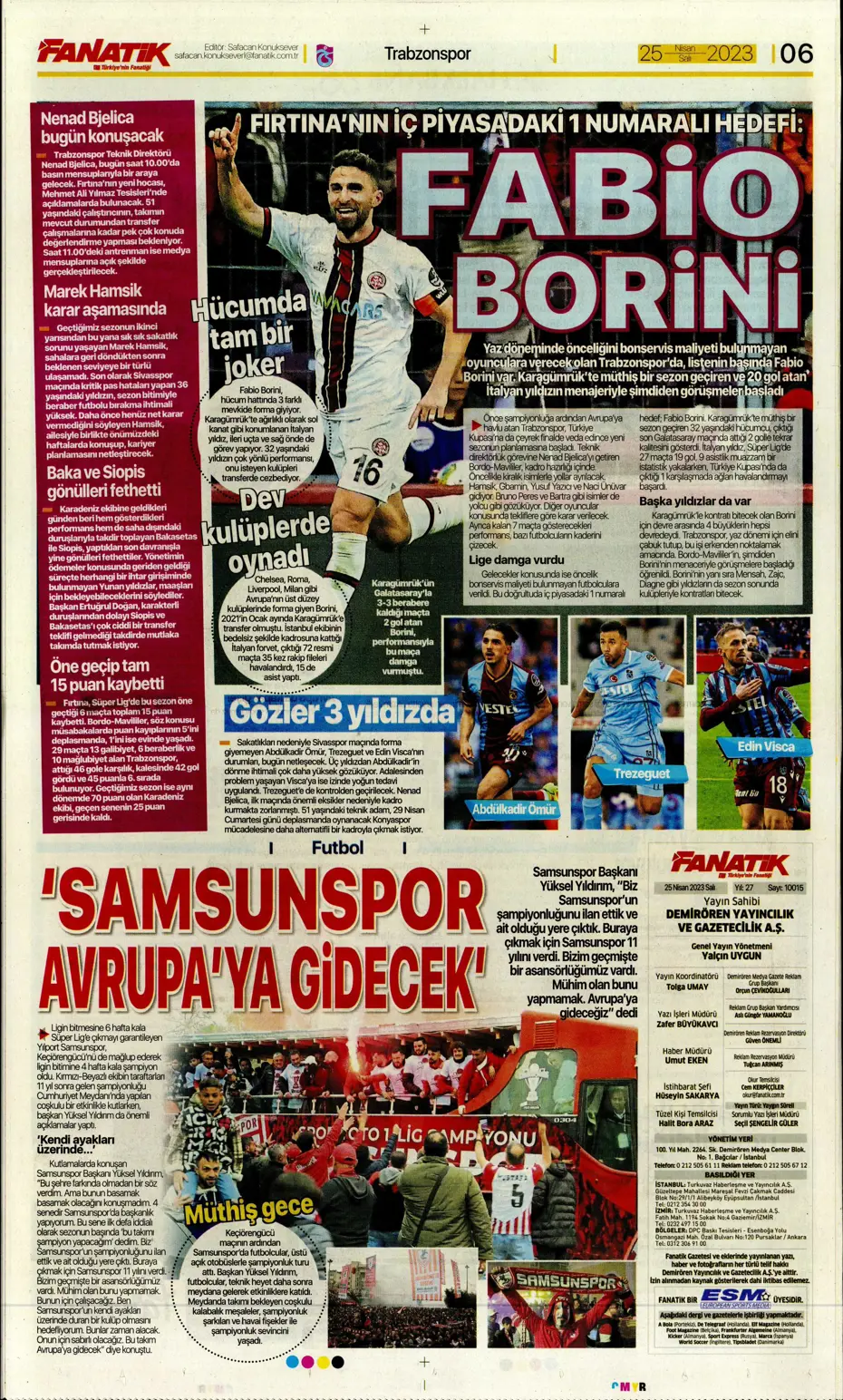 "Fenerbahçe fırsat tepti" | Sporun Manşetleri - 6 "Fenerbahçe fırsat tepti" | Sporun Manşetleri - 6