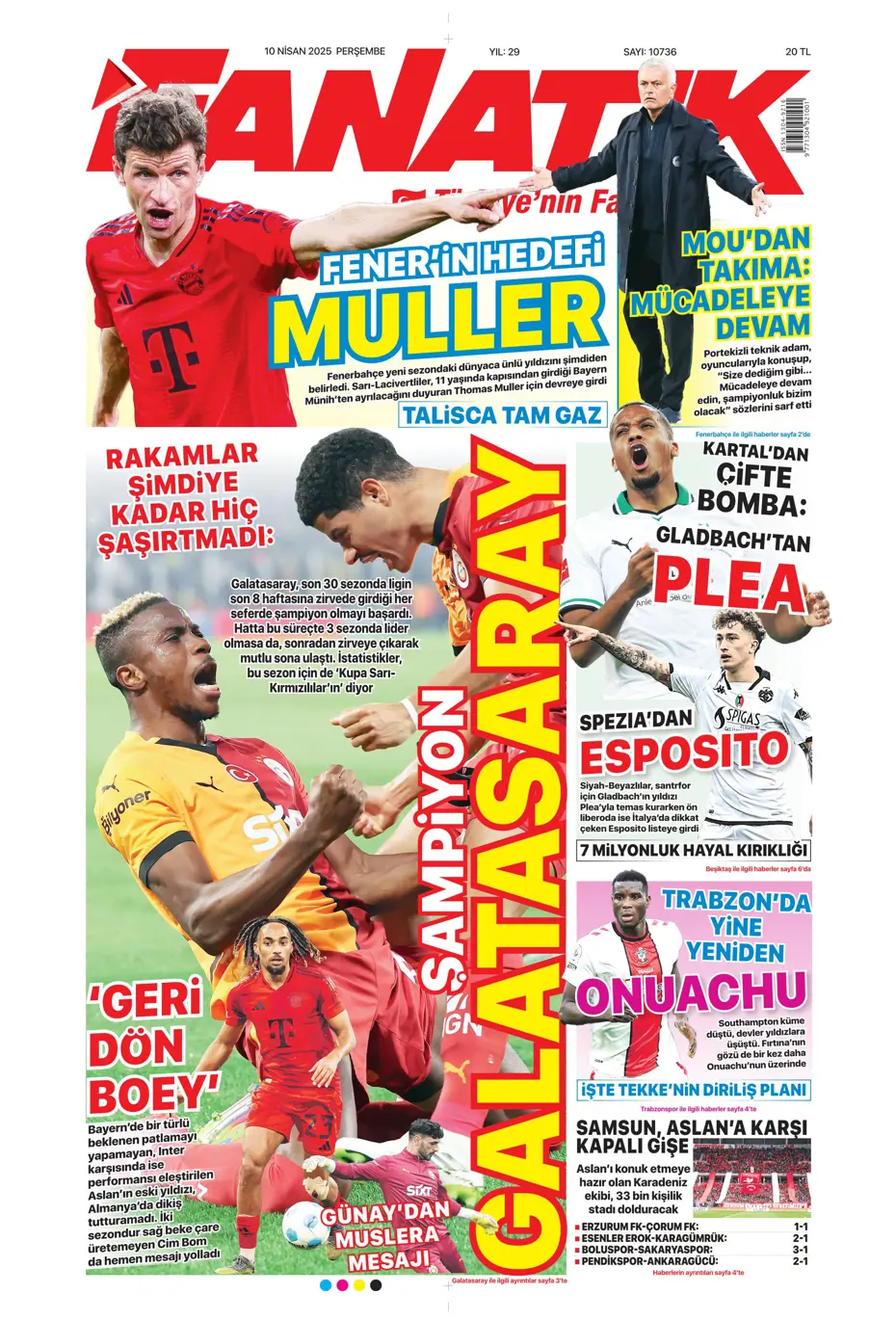 "Fenerbahçe'nin yeni lideri: Thomas Müller" | Sporun manşetleri - 5