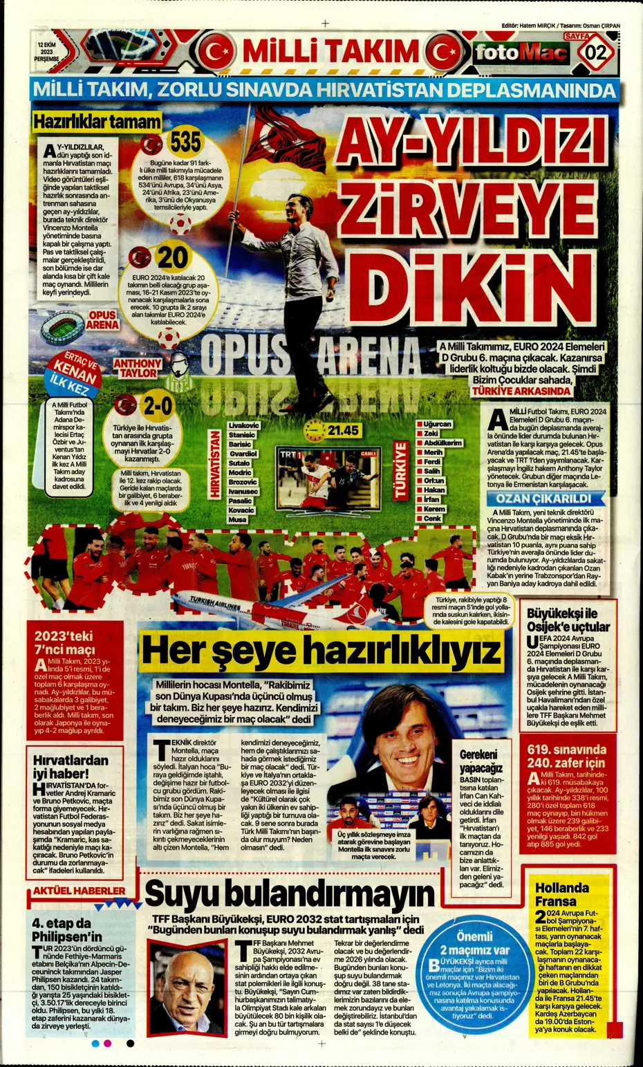 "Amiral gemisi Galatasaray" | Sporun manşetleri (12 Ekim 2023) - 9