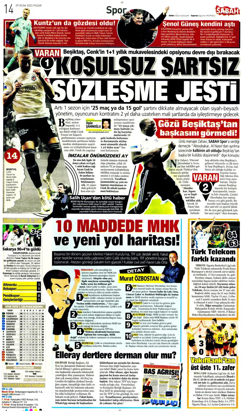 Sporun Manşetleri (29 Ocak 2023) - 40