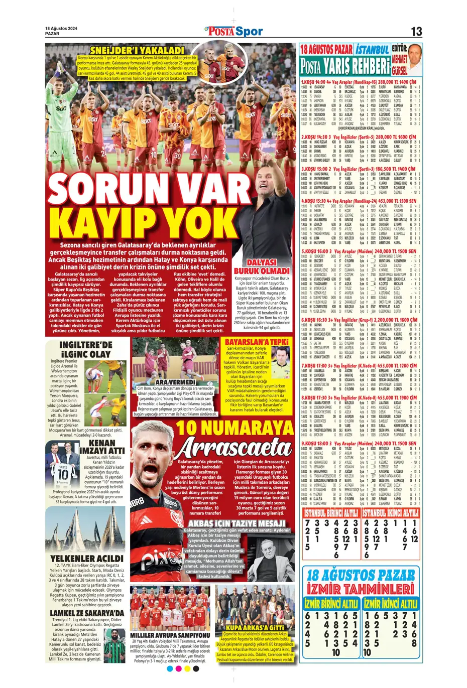 "Aslan'da Ziyech bilmecesi" | Sporun manşetleri (18 Ağustos 2024) - 26 "Aslan'da Ziyech bilmecesi" | Sporun manşetleri (18 Ağustos 2024) - 26