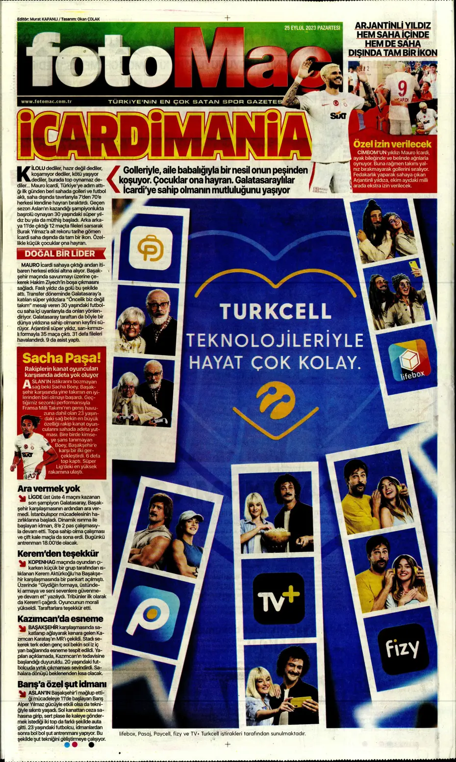 "Hesaplar Kahveci'den" | Sporun manşetleri (25 Eylül 2023) - 12