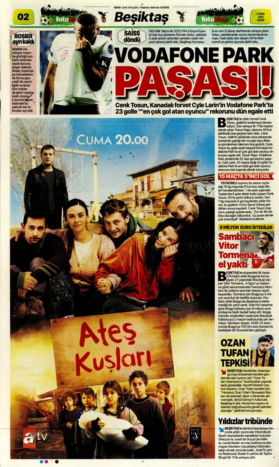 Sporun Manşetleri (8 Ocak 2023) - 14